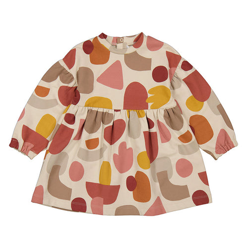 Clay Print Fleece Dress