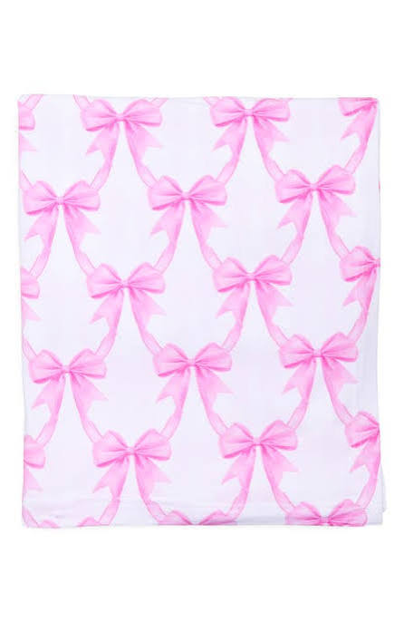 Copper Pearl Bow My Gosh Bamboo Swaddle Blanket