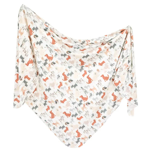 Copper Pearl Rufus Knit Swaddle Blanket