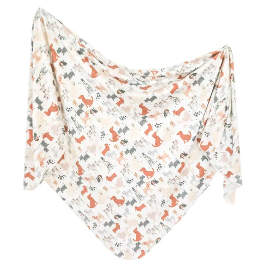 Copper Pearl Rufus Knit Swaddle Blanket
