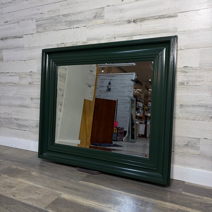 Dark Green Beveled Mirror