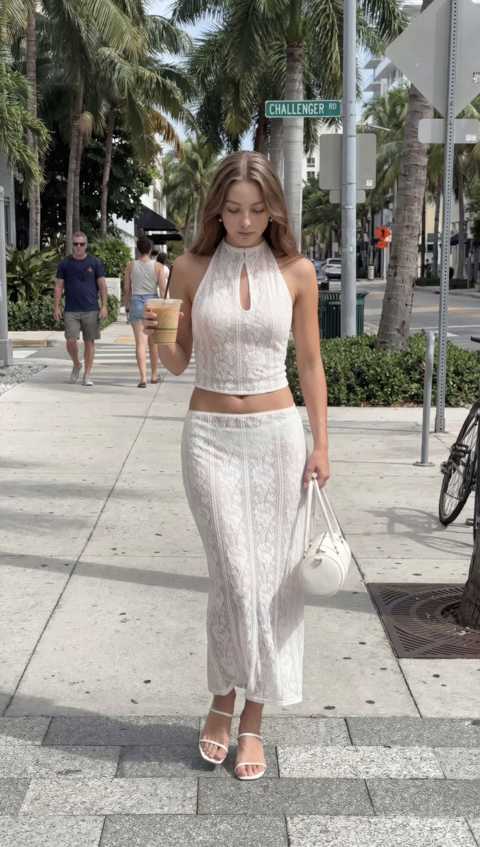 GRACE SKIRT | WHITE - Love McNicoll