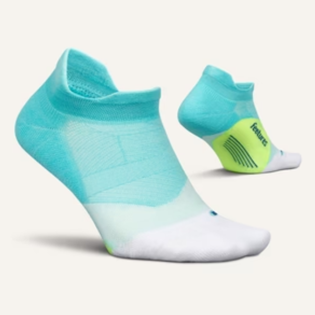Feetures Elite | Light Cushion | No Show Tab | Aqua Surf