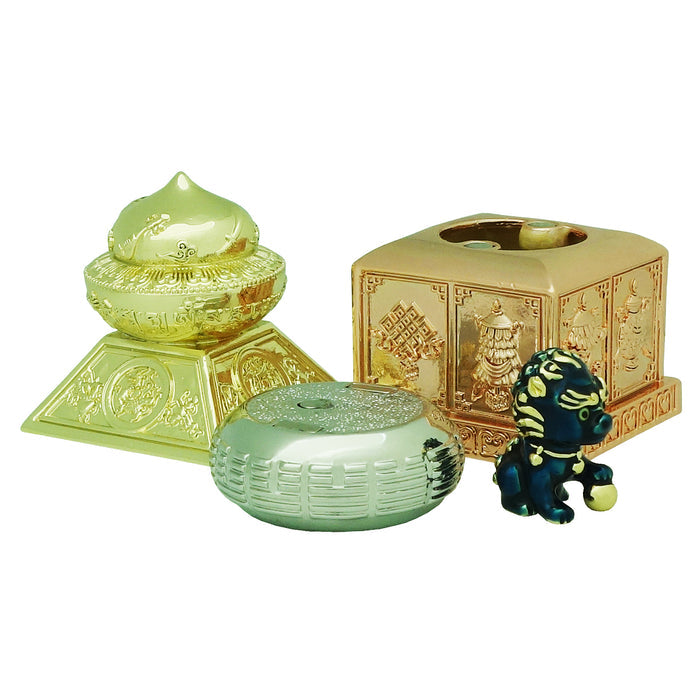 Five Element Pagoda Fu Dog Inside