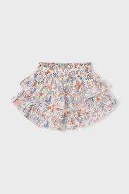 Floral Ruffled Skort