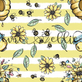Flowers and Bees -- Multiple Colors