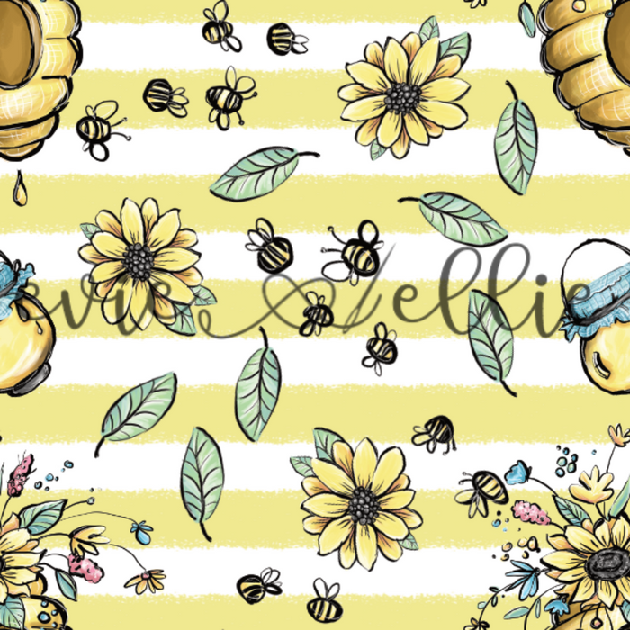 Flowers and Bees -- Multiple Colors