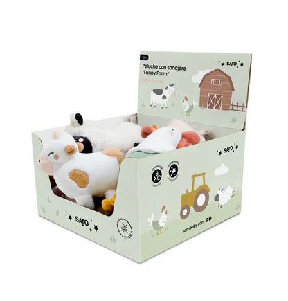 "Funny Farm" Rattle Plushie