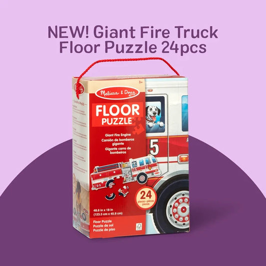 Giant Fire Truck Floor Puzzle-24 pcs.