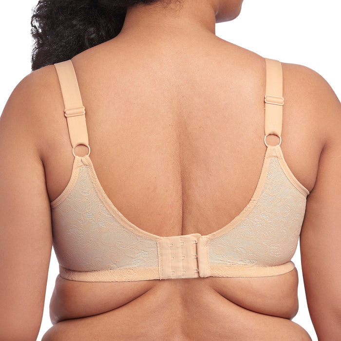 Goddess Yvette Banded Underwire Back Smoothing Bra GD6750 Sand Back