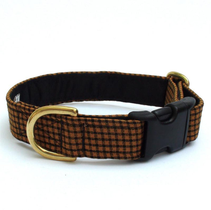 Goldenrod Check Collar