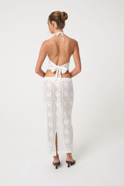 GRACE SKIRT | WHITE LACE - Love McNicoll