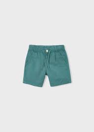 Green Linen Shorts