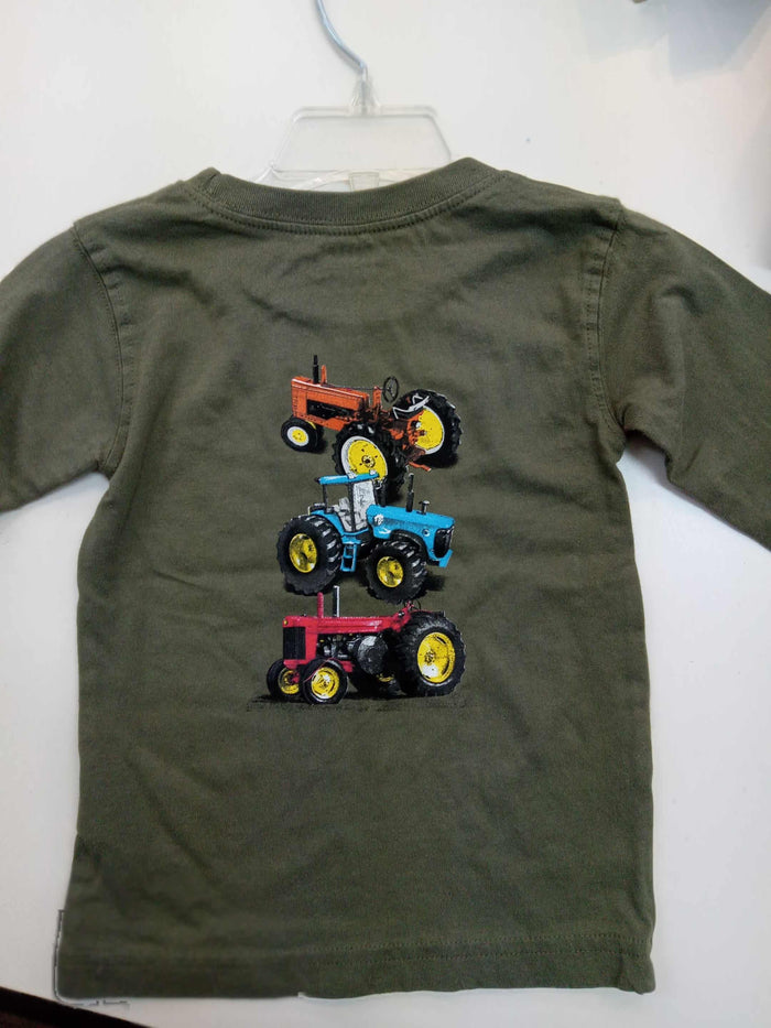 Green Tractor Long Sleeve Shirt
