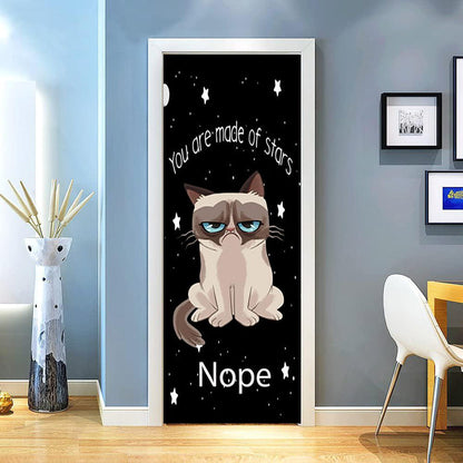 Grumpy Cat Door Cover Grumpy Nope
