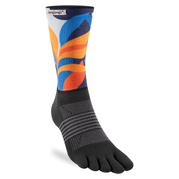 Injinji Trail Sock | Midweight | Crew Length | Botanic | Womens