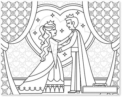 jumbo princess and fairy coloring pad #4263