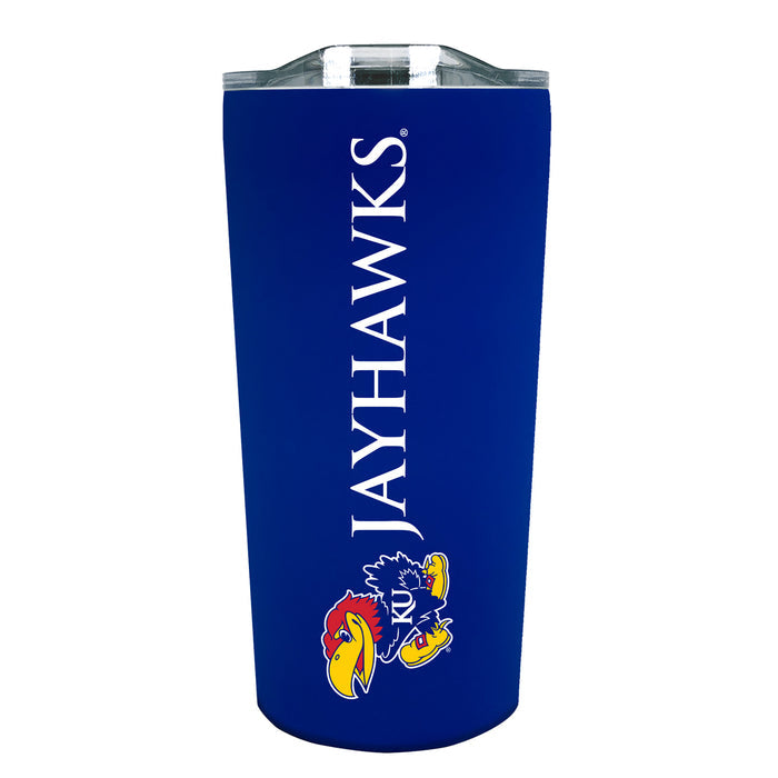 Kansas Jayhawks 18oz Stainless Soft Touch Tumbler