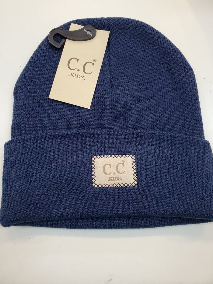 Kids Classic Oversized Logo Beanie