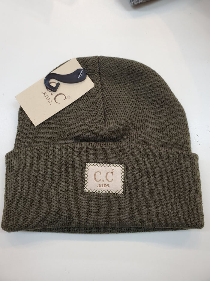 Kids Classic Oversized Logo Beanie