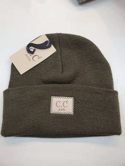 Kids Classic Oversized Logo Beanie