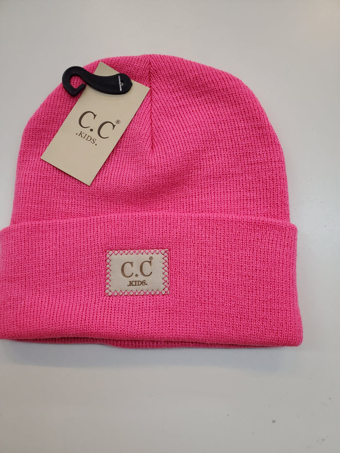 Kids Classic Oversized Logo Beanie