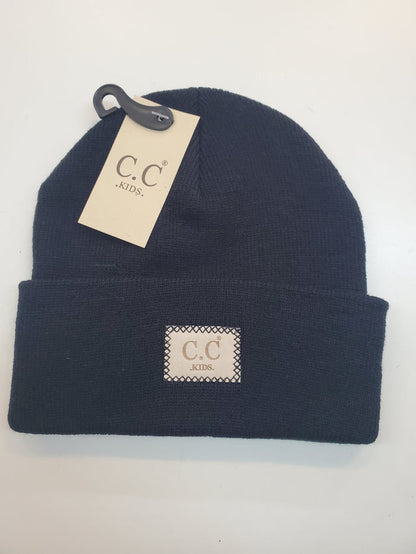 Kids Classic Oversized Logo Beanie