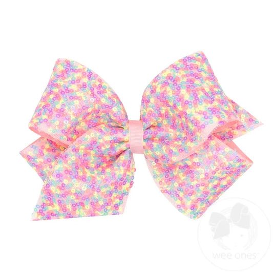 King Sequin Confetti Hair Bow