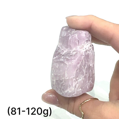 One (81-120g) Kunzite semi tumble gemstone