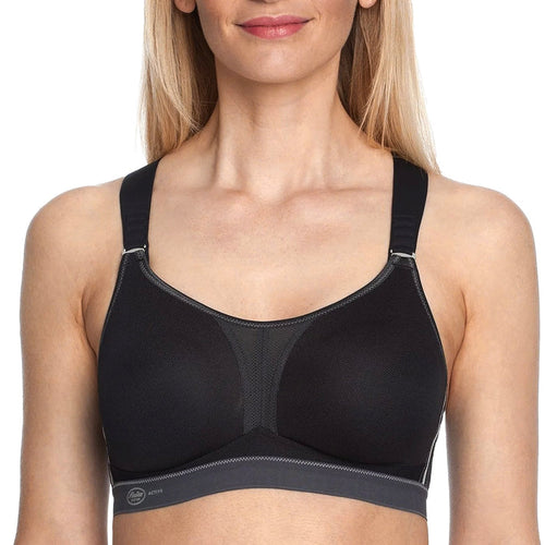 Le Mystere Hi-Impact Sport Bra 920 Black Front