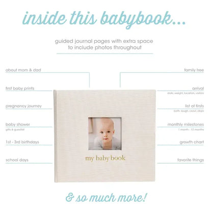 Linen Baby Memory Book