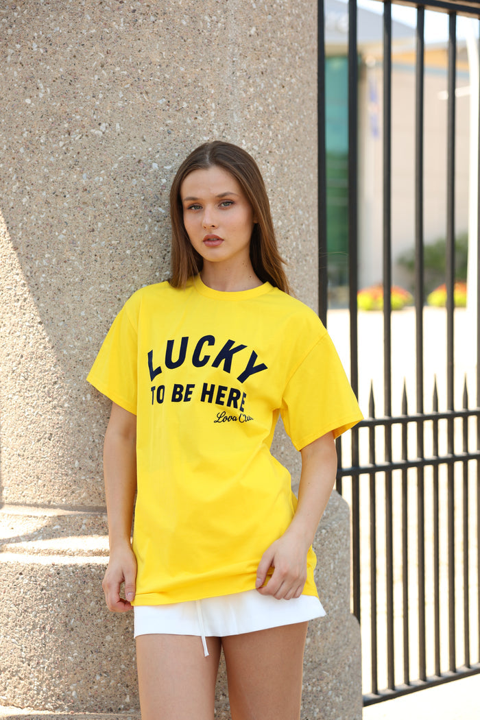 LUCKY TO BE HERE TEE - Love McNicoll