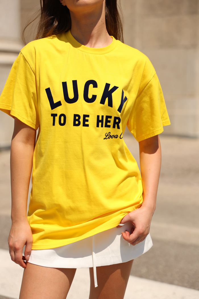 LUCKY TO BE HERE TEE - Love McNicoll