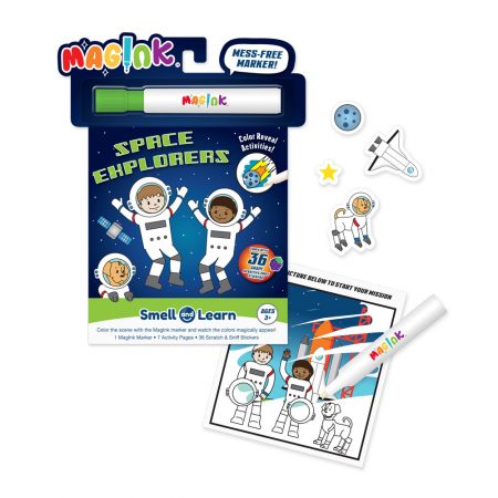 Magink-Mess Free Marker with Scented Stickers Activity Book
