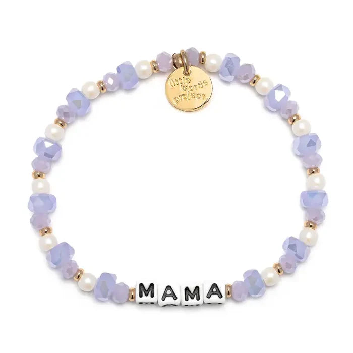 Mama  White Lullaby Bracelet