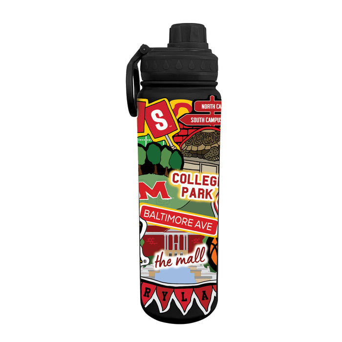 Maryland 24oz. Stainless Steel Bottle - Made Moment Wrap