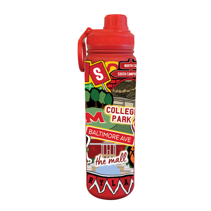 Maryland 24oz. Stainless Steel Bottle - Made Moment Wrap