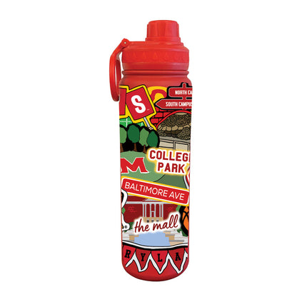 Maryland 24oz. Stainless Steel Bottle - Made Moment Wrap