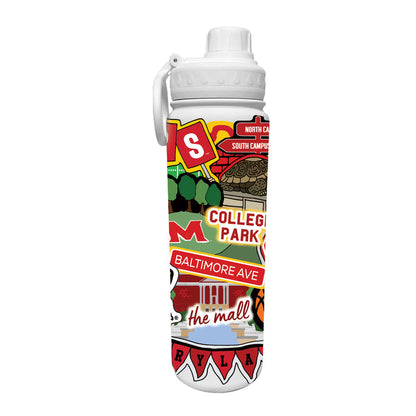 Maryland 24oz. Stainless Steel Bottle - Made Moment Wrap