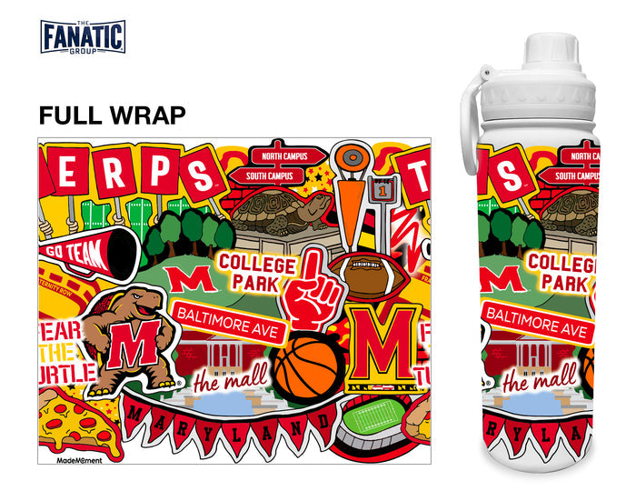 Maryland 24oz. Stainless Steel Bottle - Made Moment Wrap