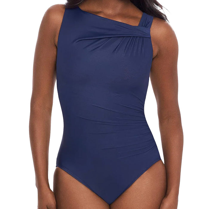 Miraclesuit Avra One-Piece DD Cup 6566440DD Midnight Blue Front