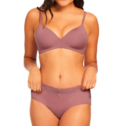 Montelle Essentials Brief 9004 Mauve Mist Set