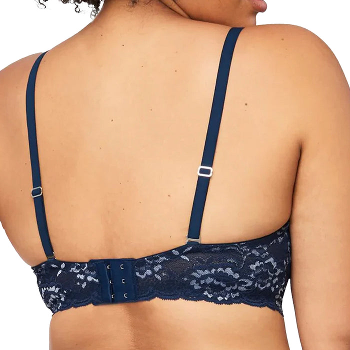 Montelle Flirt Demi Lace Bra 9312 Gemstone Blue Heaven Back