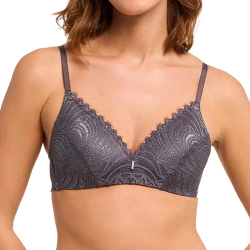 Montelle Lights Out Wire Free Bra 9714 Magnet Silver Front