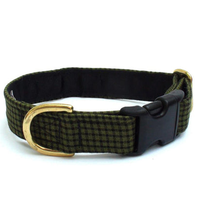 Moss Check Collar