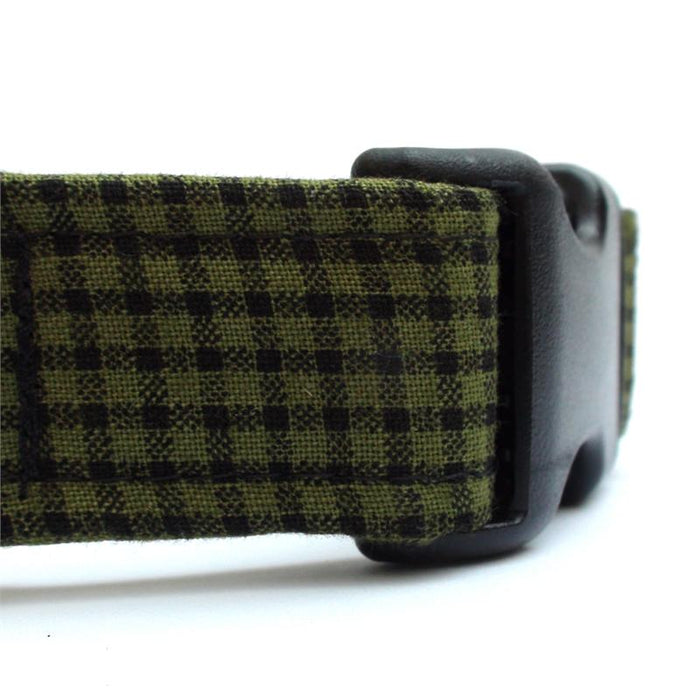 Moss Check Collar