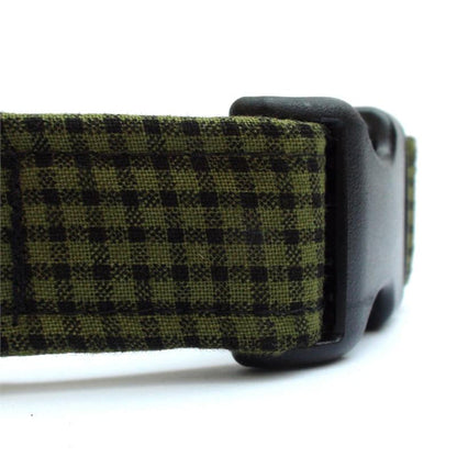 Moss Check Collar