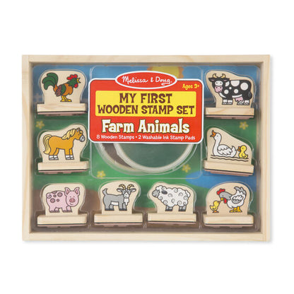 My First Wooden Stamp Set-Farm-2390