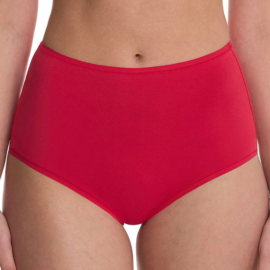 Natori Bliss Bare Cotton High Waist Brief 778346 Bonfire Front