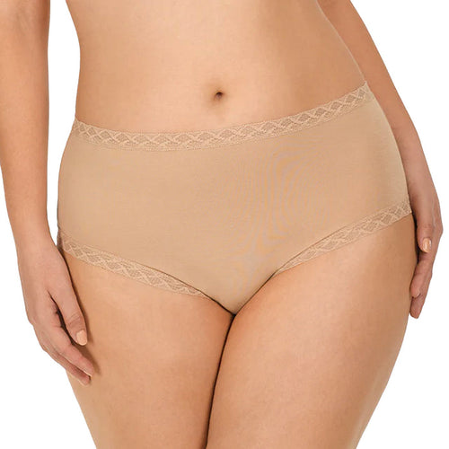 Natori Bliss Cotton Full Brief Panty 755058 Cafe Front